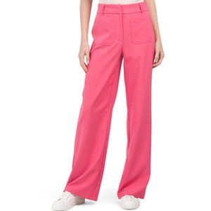 NWT BAGATELLE COLLECTION Prism Pink WIDELEG Trousers With Front Patch Pockets  8